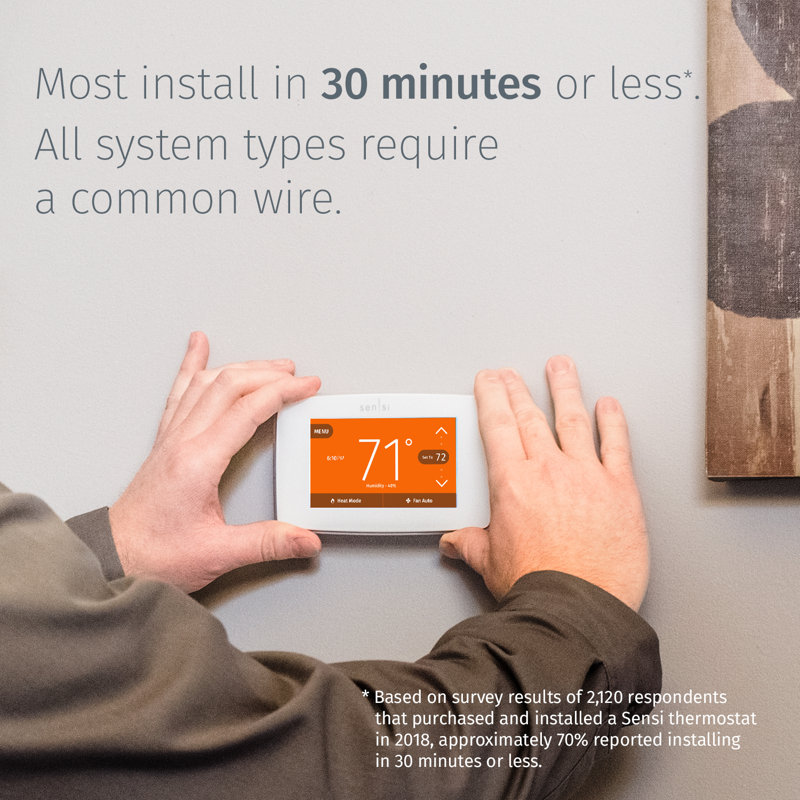 Emerson Thermostats Smart Universally Compatible Thermostat Wayfair